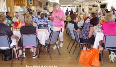 Gala Day ladies enjoying lunch