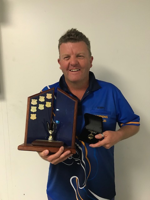 Miles kemp. Winner of 2021 Phil Gillespie medal for premier division